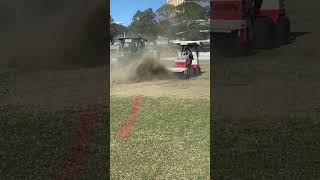 Ventrac Cricket Renovations #shorts #cricket #sports #turf #grass