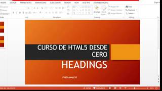 CURSO HTML5 DESDE CERO - Lección 2 HEADING