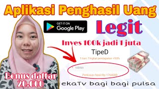 Terlegit..!!!Diaplikasi ini simpan 100k bisa jadi 1juta//bonus daftar 20.000