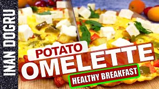 POTATO OMELETTE / VEGETABLE OMELET WITH FETA CHEESE