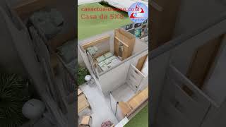 CASA PEQUEÑA DE 5x8 metros 1 Piso Bonita y Sencilla #planosdecasas #casa