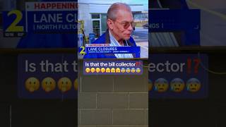 Bill collector seen on live TV