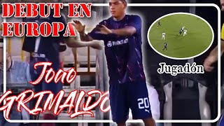 JUGADÓN DE JOAO GRIMALDO EN SU DEBUT EN EUROPA