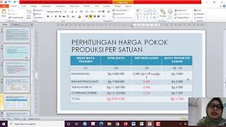 harga pokok proses 1 departemen