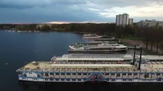 Berlin Tegel: Greenwichpromenade, Humboldthafen, Sechserbrücke - Luftbilder Phantom 3