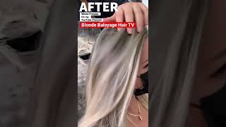 Ash Blonde Balayage /Olaplex / Whole Process on my YouTube Channel #shorts