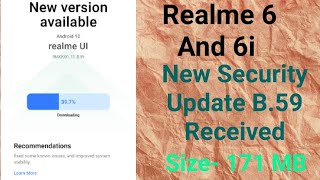 Realme 6 And 6i B.59 New Update Received