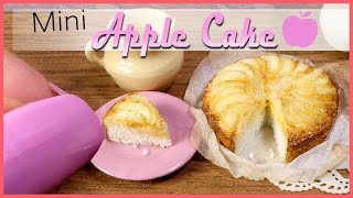 How To Mini Apple Cake Tutorial // DIY Miniature Food www.sugarcharmshop.dk