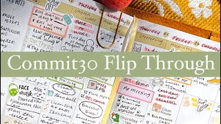 Commit30 Planner Flip Through | my thoughts and how I’m using it