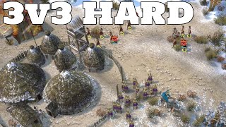 Praetorians HD Remaster: Skirmish 3v3 Gameplay - HARD Difficulty