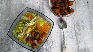 Невероятно вкусный суп со свининой (Субтитры) | Кулинарные рецепты