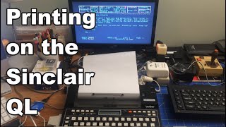 Fun with Printing on my Sinclair QL - Using the Brother EP-22 as a Dot Matrix Printer