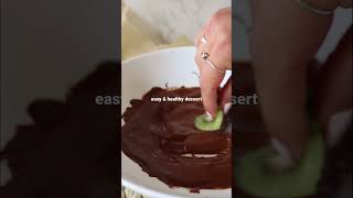 chocolate kiwi bites, easy & healthy dessert recipe, comment for the recipe! #healthydessert #kiwi