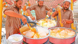 Mango Slice Juice Making | Crushed Ice and Milk Slice Juice | Pakistani Street Drink