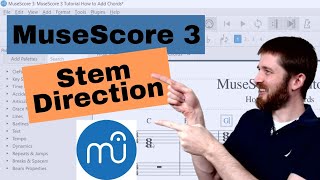 How to Change Stem Direction in MuseScore 3, Note Stem Direction for Melody and Four Part Writing