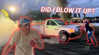 Spraying a ENTIRE BOTTLE of NITROUS into my Truck!!!!! How is it Still Alive?