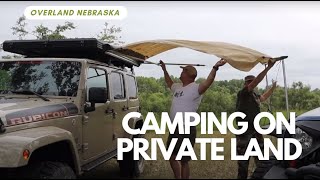 Camping on private land in Nebraska