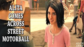 ALITA Battle Angel comes across Street Motorball [Horizontal Flip]