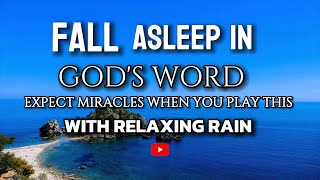 Fall Asleep In God's Word [Try Listening for 3 Minutes!] | With Rain