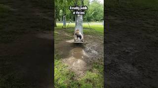 Epic Slide Fail! 😄🌧️ #short #hilarious #viralvideo