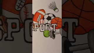 Sport hobby Drawing part 3 #sports #hobby #art #baladrawing64 #satisfying #relax #relaxing #drawing