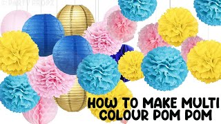 HOW TO MAKE POM POM | POM POM MAKING | POM POM DIY | POM POM DECORATION IDEAS | CREATE POM POM