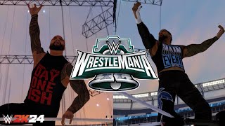 WWE 2K24 - Jimmy Uso vs Jey Uso : WrestleMania 40 presented by G7 GAMES