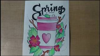 Drawing Quotes for Beginners | Water color Painting | My daughter's Painting