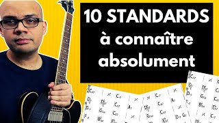 10 STANDARDS de JAZZ que tout guitariste doit connaître (débutant+ / intermédiaire)