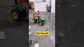 20 volt Dewalt  conversion  |  Ride On Toy #powerwheels  #dewalt #burnout #donuts