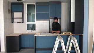 PROSES PEMASANGAN KABINET DAPUR