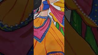 How to draw a traditional boy and girl with dandiya dance #art #garba #navratri #viral #shortsfeed