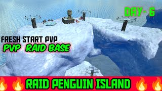 [ARK MOBILE] PVP RAIDING PENGUIN ISLAND 10.10 BASE - DAY - 6