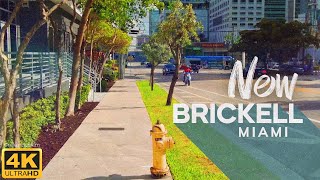 City's Central Business District. New works in progress, BRICKELL MIAMI. [4K]