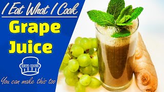 Refreshing Grape Juice using a Blender | Grape Juice Recipe | IEWICOOK