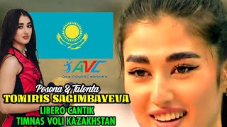 PESONA DAN TALENTA TOMIRIS SAGIMBAYEVA❗LIBERO CANTIK ANDALAN TIMNAS VOLI KAZAKHSTAN