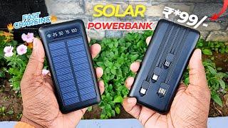 Fast Charging Solar Powerbank⚡| Review 🔥