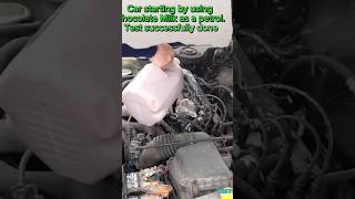 Test to use Chocolate Milk As fuel || Watch full video to see what happened with car