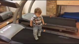 Baby On The Treadmill - Baby Workout