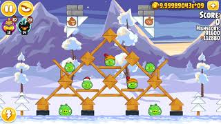 Angry Birds Seasons Wreck The Halls (Mighty Eagle Any %)