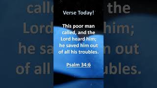 Bible verse today - Psalm 34:6 NIV