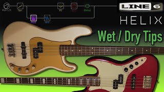 Creative Bass Tones with Split Crossover Paths // Line 6 Helix & HX Stomp