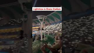 Lightshow during Ind vs Eng Match in Ekana Stadium Lucknow #cwc2023 #indvseng #ekanastadium