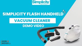 Simplicity Flash Handheld vacuum cleaner demo video - Vacuum Warehouse