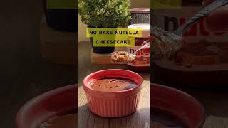 One Pot Nutella Cheesecake| Trust me its SO GOOD! #shorts #cheesecake #nutella