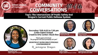 Urban League for All of Us Community Conversation - Portland (Captioned)