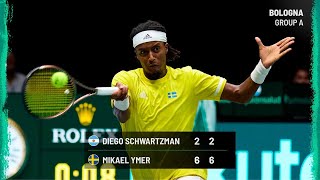 M. Ymer v Schwartzman | Sweden v Argentina | Day 1 Match 2 Highlights