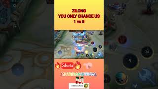 zilong 1 vs 5 saving base mlbb mobile legends mlbbmlbbiranofficial