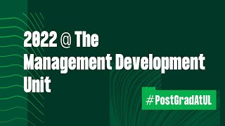 2022 @ The Management Development Unit