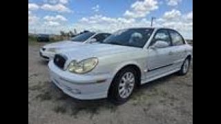 2002 Hyundai Sonata, White